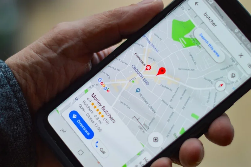 google search results on mobile for local SEO