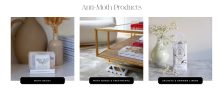 Screenshot of Total Wardrobe Care ECommerce store product links 